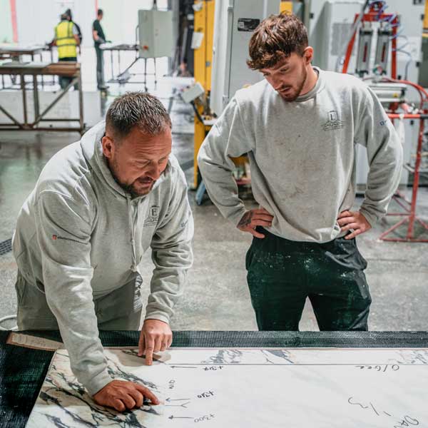 Eco friendly features at Elliott Stone Works’ workshop in Cranleigh, Surrey